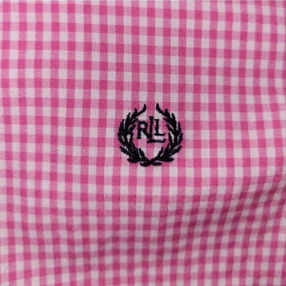 NWOT Lauren Ralph Lauren Pink and White Button Down Button Up Dress Shirt 14 - Picture 6 of 10